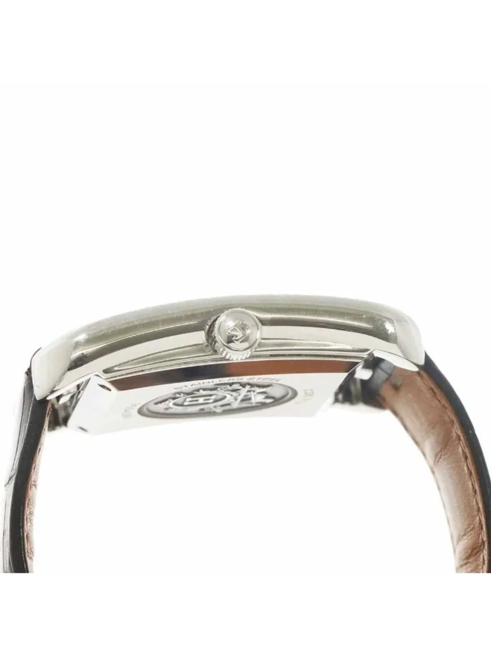 Hermes Cape Cod Cd6 710 Watch Date Silver Automatic